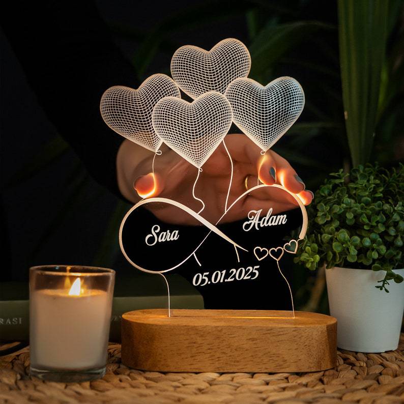 Luminous Love - Captivate Hearts with Personalized Heart LED Light